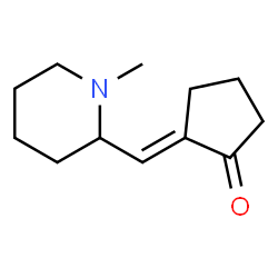 Cyclopentanone, 2-[(1-methyl-2-piperidinyl)methylene]-, (2E)- (9CI) Structure