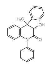 2(1H)-Quinolinone, 3,4-dihydro-3-hydroxy-4-methyl-1,4-diphenyl-, cis- (9CI)结构式