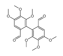 2-(6-formyl-2,3,4-trimethoxyphenyl)-3,4,5-trimethoxybenzaldehyde Structure