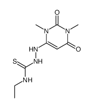 1-(1,3-dimethyl-2,6-dioxo-1,2,3,6-tetrahydro-pyrimidin-4-yl)-4-ethyl-thiosemicarbazide结构式