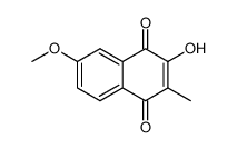 1,4-Naphthoquinone, 3-hydroxy-6-methoxy-2-methyl- (5CI) Structure