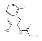 2-[(2-chloroacetyl)amino]-3-(2-fluorophenyl)propanoic acid结构式