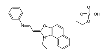 ethyl 3-ethyl-2-[2-(phenylamino)vinyl]naphth[1,2-d]oxazolium sulphate picture