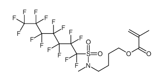 4-[methyl(1,1,2,2,3,3,4,4,5,5,6,6,7,7,7-pentadecafluoroheptylsulfonyl)amino]butyl 2-methylprop-2-enoate Structure