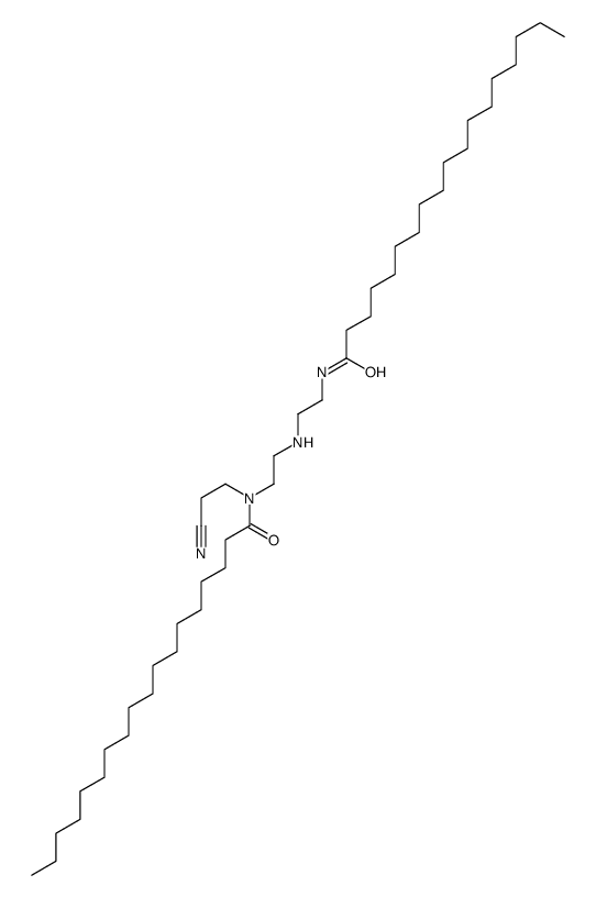 N-(2-Cyanoethyl)-N-[2-[[2-[(1-oxooctadecyl)amino]ethyl]amino]ethyl]octadecanamide结构式