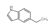 5-乙基-1H-吲哚结构式