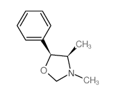 (4R,5S)-3,4-dimethyl-5-phenyl-1,3-oxazolidine Structure