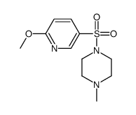 1-(6-methoxypyridin-3-yl)sulfonyl-4-methylpiperazine Structure