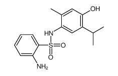 2-amino-N-(4-hydroxy-2-methyl-5-propan-2-ylphenyl)benzenesulfonamide Structure