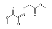 methyl 2-chloro-2-(2-methoxy-2-oxoethoxy)iminoacetate Structure