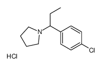 1-[1-(4-chlorophenyl)propyl]pyrrolidine,hydrochloride结构式