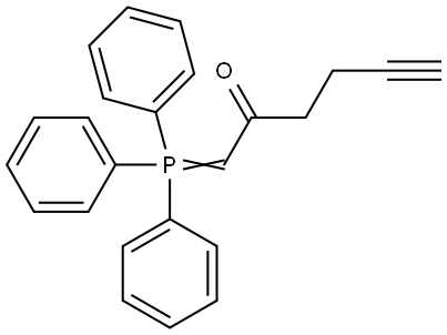 5-Hexyn-2-one, 1-(triphenylphosphoranylidene)- Structure