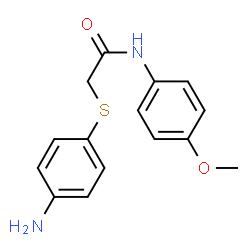 2-[(4-AMINOPHENYL)SULFANYL]-N-(4-METHOXYPHENYL)ACETAMIDE structure