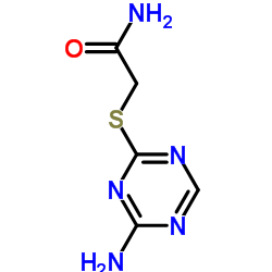 2-[(4-Amino-1,3,5-triazin-2-yl)sulfanyl]acetamide结构式