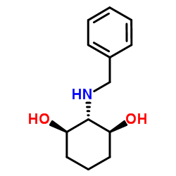 1,3-Cyclohexanediol, 2-[(phenylmethyl)amino]-, (1alpha,2ba,3alpha)- (9CI) structure