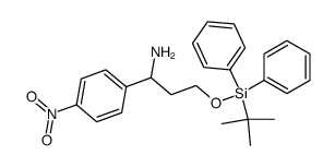 3-(tert-butyldiphenylsilyloxy)-1-(4-nitrophenyl)propylamine Structure