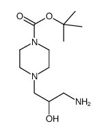 (+/-)-1-氨基-3-n-(4-boc-哌嗪)-2-丙醇结构式