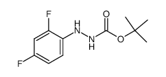 tert-butyl 2-(2,4-difluorophenyl)hydrazinecarboxylate Structure