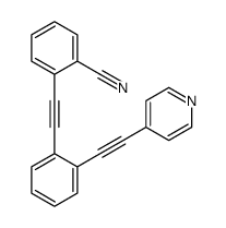 2-[2-[2-(2-pyridin-4-ylethynyl)phenyl]ethynyl]benzonitrile结构式