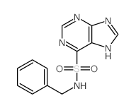 N-benzyl-5H-purine-6-sulfonamide结构式