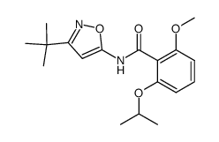 N-[3-(1,1-dimethylethyl)-5-isoxazolyl]-2-methoxy-6-isopropoxybenzamide Structure