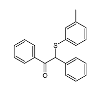 α-(3-Methylphenylsulfenyl)benzyl-phenyl-keton结构式