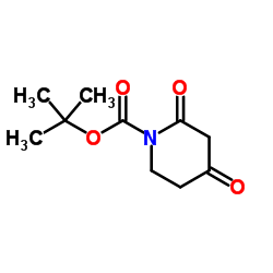 tert-Butyl 2,4-dioxopiperidine-1-carboxylate structure