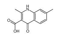 3-Quinolinecarboxylicacid,4-hydroxy-2,7-dimethyl-(5CI) structure