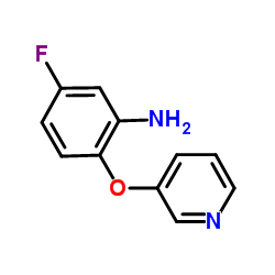 5-Fluoro-2-(3-pyridinyloxy)aniline结构式