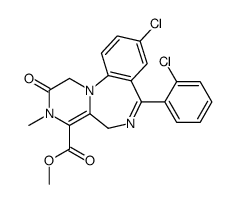 methyl 9-chloro-7-(2-chlorophenyl)-3-methyl-2-oxo-1,5-dihydropyrazino[1,2-a][1,4]benzodiazepine-4-carboxylate Structure
