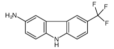 6-(trifluoromethyl)-9H-carbazol-3-amine结构式