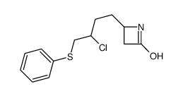 4-(3-chloro-4-phenylsulfanylbutyl)azetidin-2-one Structure