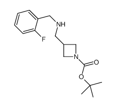 1-BOC-3-[(2-FLUOROBENZYL-AMINO)-METHYL]-AZETIDINE structure