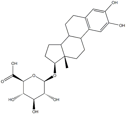 2-羟基雌甾二醇-17BETA-葡糖苷酸结构式