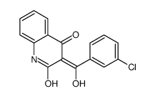 (3E)-3-[(3-chlorophenyl)-hydroxymethylidene]-1H-quinoline-2,4-dione Structure