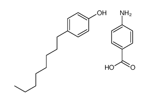 4-aminobenzoic acid,4-octylphenol Structure