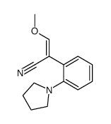 α-(methoxymethylene)-2-(1-pyrrolidinyl)benzeneacetonitrile结构式