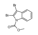 methyl 2,3-dibromoindole-1-carboxylate结构式