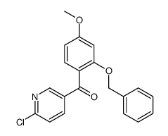 (6-chloropyridin-3-yl)-(4-methoxy-2-phenylmethoxyphenyl)methanone结构式