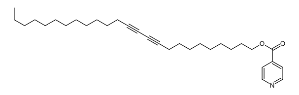 pentacosa-10,12-diynyl pyridine-4-carboxylate结构式