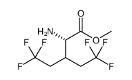 L-Norvaline, 5,5,5-trifluoro-3-(2,2,2-trifluoroethyl)-, methyl ester结构式