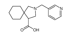 2-Azaspiro[4.5]decane-4-carboxylic acid, 2-(3-pyridinylmethyl)结构式