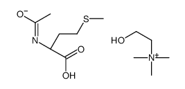 2-hydroxyethyl(trimethyl)ammonium N-acetyl-L-methionate structure