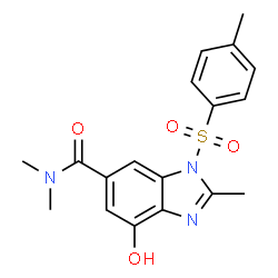 4-羟基-N,N,2-三甲基-1-对甲苯磺酰基-1H-苯并[d]咪唑-6-甲酰胺图片