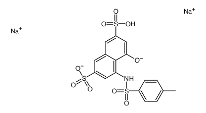 disodium,4-hydroxy-5-[(4-methylphenyl)sulfonylamino]naphthalene-2,7-disulfonate Structure
