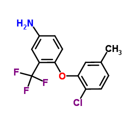 4-(2-Chloro-5-methylphenoxy)-3-(trifluoromethyl)aniline Structure