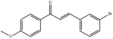 (2E)-3-(3-bromophenyl)-1-(4-methoxyphenyl)prop-2-en-1-one Structure