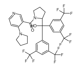 [(2S)-2-[bis[3,5-bis(trifluoromethyl)phenyl]-hydroxymethyl]pyrrolidin-1-yl]-(4-pyrrolidin-1-ylpyridin-3-yl)methanone picture