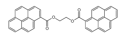 1,2-Bis(1-pyrenylcarboxy)ethane结构式