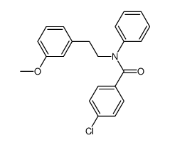 4-chloro-N-(3-methoxyphenethyl)-N-phenylbenzamide结构式